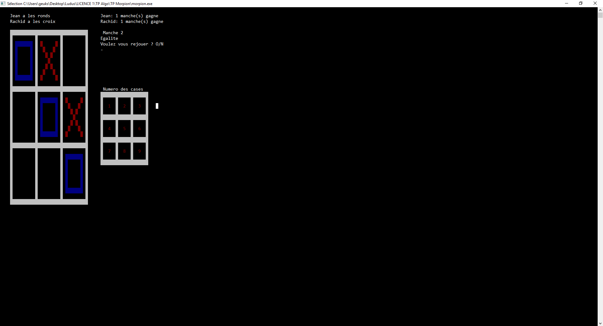 Morpion screenshot 2