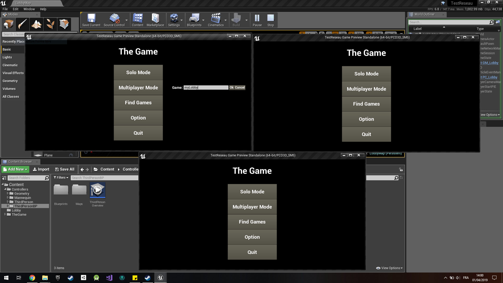 Prototype Multiplayer UI