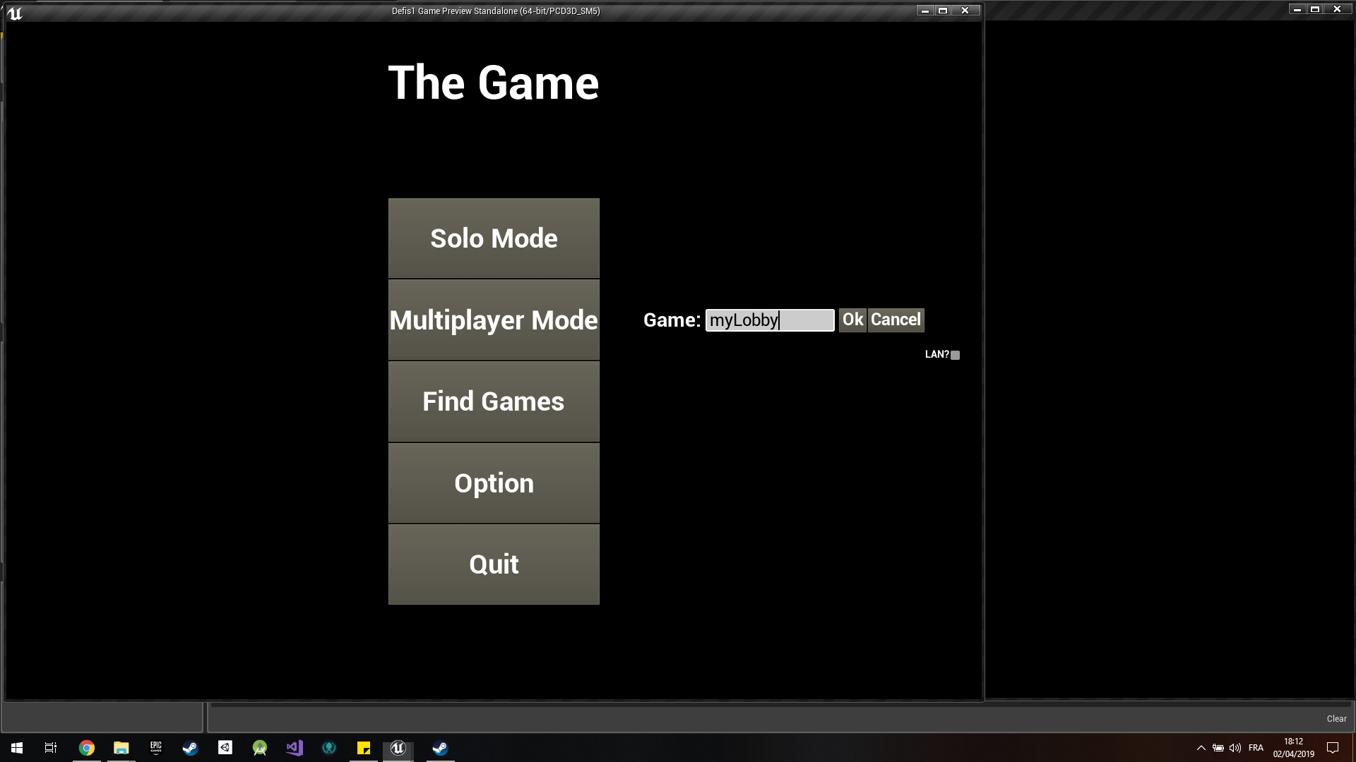 Prototype Multiplayer UI screenshot 2